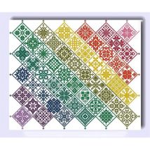 ZZ8771 DIY Homefun Kreuzstich-Set, Pakete, gezählte Kreuzstich-Sets, neues Muster, NICHT BEDRUCKT, Kreuzstich-Malset