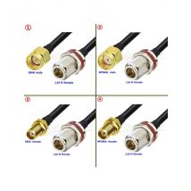 LMR195 LMR-195 Cable SMA To N Type Female Head with Waterproof Ring Antenna Extension Adapter Outdoor Coaxial Radio Frequency RF