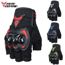 MOTOCENTRIC Sommer Motorrad Handschuhe Halb Finger Atmungsaktive Motorradfahrer Handschuhe ATV MTB Radfahren Handschuhe Anti-herbst Palm Schutz Moto