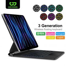 GOOJODOQ Magic Keyboard dla iPad Air 6 2024 13-calowe etui dla iPad Pro 11 12 9 Pro 13 Air 4 Air 5 dla iPad 10. generacji Cover