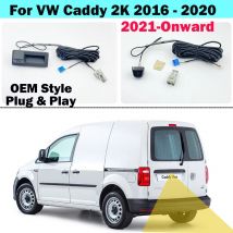 Rückfahrkamera für VW Caddy 2K 2016 2017 2018 2019 2020 Canbus Dynamic Traject Plug and Play ohne Codierung