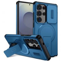 Lens Protect Camera Phone Case for Samsung S25 FE S26 S24 Ultra S23 Plus A37 A57 A17 A36 A56 A16 A55 Magnetic Kickstand Cover