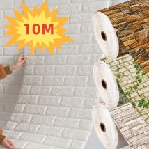 70cm x 10m samoprzylepna tapeta dekoracyjna antyczna piankowa tapeta z motywem cegły salon sypialnia wodoodporna naklejka ścienna 3D