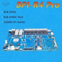 BPI-R4 PRO Banana Pi MediaTek MT7988A (Filogic 880) Quad-Core Arm Corex-A7 8 GB DDR4 8 GB eMMC Wifi7 Router Board Home Automation