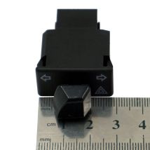 1 pz moto indicatore di direzione sterzo doppio interruttore Flash con pulsante di emergenza