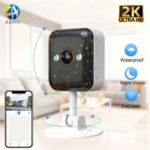 Jooan 2K Mini Security Camera IP Camera Wifi Outdoor CCTV Surveillance Camera 5x Digital Zoom Color Night Home Baby Monitor