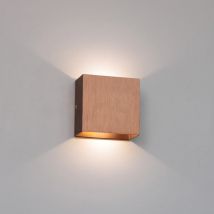 Moderne quadratische Wandlampen Innenwandlampe Schlafzimmer Wohnzimmer Lichter Aluminiumlampen Gold / Kaffee Wandlampen Beleuchtungskörper
