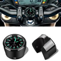 Orologio al quarzo luminoso in alluminio 22-25mm Moto Scooter Bicicletta Montaggio su manubrio Orologio Visualizzazione dell'ora Orologio Accessori moto