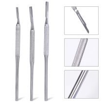 1 Stück Dental Skalpellgriff Chirurgischer Klingengriff Edelstahl gebogen/gerade für 3 #   4 #   Mundchirurgisches Werkzeug mit Klinge
