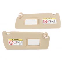 Vordere Sonnenblende, beige Sonnenblende, Ersatz für Toyota Land Cruiser Prado 2010–2023, Linkslenker, Kfz-Sonnenblende
