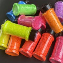 2oz (57g) Shakers Confetti Colorful Neon Chunky Polyester Glitter Mix for Nail Art Snow Global Tumblers