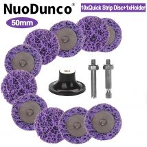 10 Stück 2 Zoll Schnellwechsel-Stripscheiben mit Pad-Halter 50mm Schleifscheibe Polierscheibe Abrasive Scheiben für Rostentferner