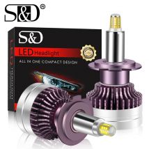H7 LED Canbus 360 6000K Lampadina per fari auto H1 H11 H8 HB3 9005 HB4 9006 9012 HIR2 Lampada automatica a LED 12 lati CSP 25000LM Fascio alto/basso