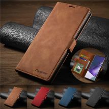 Luxus Mode Leder Brieftasche Flip Telefon Fall Für Samsung Galaxy S25 S24 Hinweis 20 Ultra Hinweis 10 9, Magnetische Karte halter Zurück Abdeckung