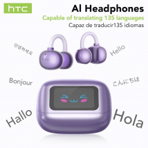 HTC NE54 Auricolari Bluetooth V6.0 OWS Cuffie con clip auricolari Cuffie wireless Riduzione del rumore a lunga durata Auricolari traduttore AI