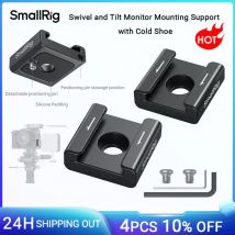 SmallRig Anti-Twist Cold Shoe Mount Support (2 Stück/4 Stück) mit 1/4"-20 Schrauben für LED-Licht-Monitor-Mikrofon, für SmallRig Cage -5032