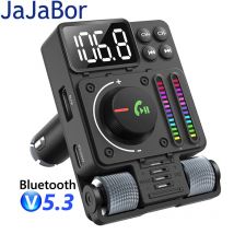Jajabor Auto FM Sender Höhen Bass einstellbarer Sound Musik-Player Typ C PD 30W schnelles USB-Ladegerät Freis prec heinrich tung Auto Bluetooth-Kit