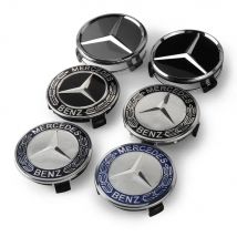 4 Stück 75mm Auto-Radnabenkappen für Mercedes Benz C E A B S Klasse GLE GLA GLB GLC GLS AMG W176 177 203 204 205 211 212 213 222