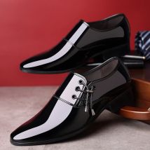 Herren-Oxford-Schuhe aus echtem Leder, Business, formell, bequem, atmungsaktiv, Aufzugsschuhe für Hochzeit, Büro, Größe 46, 47, 48