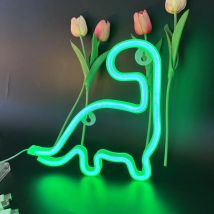 Dinosaurier-Neonlicht, USB-batteriebetriebene LED-Wandleuchte für Schlafzimmer, lustige Wandleuchte für Bar, Party, Spielzimmer, Geburtstagsgeschenk für Erwachsene und Jugendliche
