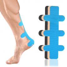 10PCS Kinesiology Tape - Achilles Tendon & Ankle Support, Waterproof Sports Tape for Plantar Fasciitis,Sprains & Swelling Relief