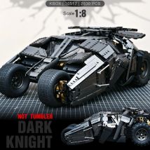 IN LAGER Technische Fernbedienung Batmobiled Auto 2830 stücke Dark Knight Bausteine Fahrzeug Moc Ziegel Spielzeug Kinder Geschenke Set
