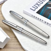 Asvine J16 Kolben-Füllfederhalter Deutschland Jowo EF/F/M/B Feder, massives Titan, glattes Schreiben, Büro-Geschenkstift mit Schraubenschlüssel