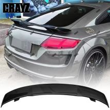 For Audi TT TTS TTRS MK2 MK3 A3 Accord Standard 2008 - 2022 Carbon Fiber Look Gloss Black Rear Diffuser GT Styling Rear Spoiler