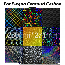 260x271 Build Plate for Elegoo Centauri Carbon Plate Smooth PEF Sheet PEO PET for Centauri Carbon 3D Printer Heatbed Build Plate