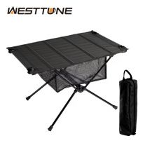 WESTTUNE Camping składany stół lekki 1680D Oxford zwijany stół przenośne stoły turystyczne ze stopu aluminium na piknik na świeżym powietrzu