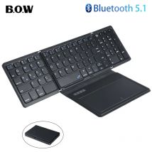 Tastiera Bluetooth pieghevole BOW con tastiera pieghevole tascabile touchpad per tastiera ricaricabile wireless tablet telefono portatile