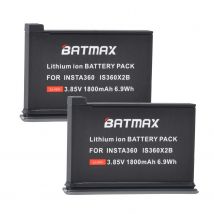 Batmax Insta360 ONE X2 1800 mAh Akku-Ersatz für Original Insta360 ONE X2 Kameras