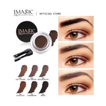 IMAGIC Professionelles Augenbrauengel, 6 Farben, Augenbrauenverstärker, Augenbrauenverstärker, Tönung, Make-up, Augenbrauen, Braun, mit Brauenpinsel-Werkzeugen