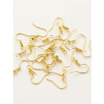 20Pcs/Pack 20mm 5 Colors 14K/18K Gold Color Plated 925 Earring Hooks for Handmade DIY Earrings Jewelry Making Accessories