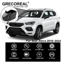 GRECOREAL 4K Dash Cam Vorne Hinten WiFi Dual Kamera Dashcam APP Steuerung Einfache Installation Plug Play Kompatibel mit Cupra Seat Ateca