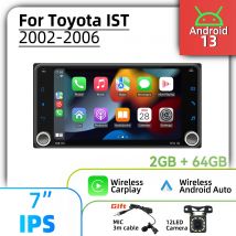 Per Toyota IST 2002-2006 Wireless Carplay Autoradio 2 Din Android Radio 7 "Schermo Stereo Auto Multimedia Unità di Testa di Navigazione GPS
