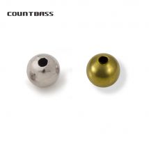 Count bass 100 stücke 2mm-6mm hohle Messing perlen DIY Spinner baits Buzz baits Fliegen Angeln Zubehör Teile