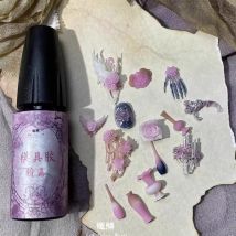 1Pc Geschnitzte Gel für Nagel Form UV Gel Kristall Kleber Transluzenten 3D Acryl Form Werkzeug Set Pro Nagel saloon DIY Silikon Nail art Gule