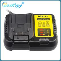 Rapid Fast Li-Ion Battery Charger Compatible with Dewalt DCB112 10.8V 14.4V 18V Multi Voltage Slide Battery DCB200 DCB101 DCB184