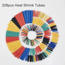 164/328PCS Tubi termorestringenti 2:1 Assortimento di avvolgicavi per cavi Kit tubi di isolamento elettrico 5 colori 8 dimensioni
