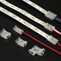 SMD Crystal Joint 2 3 4 5Pin Connettori per cavi LED senza saldatura per 5mm 8mm 10mm Morsettiera rapida Strip Light Collegamento del cavo