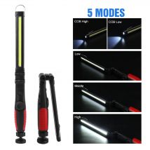 Lampada da lavoro a LED ricaricabile Torcia magnetica a LED pieghevole Luci da lavoro portatili senza fili Luce di ispezione per garage