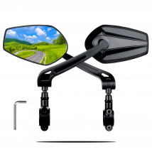 EasyDo Specchietto retrovisore per bicicletta Specchietto retrovisore per manubrio per bicicletta Specchio ad ampio raggio HD per scooter Ebike Accessori per biciclette