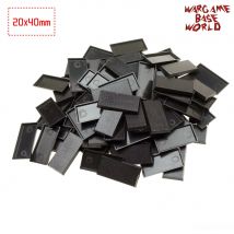 Wargame-Basen, 40 x 20 mm, rechteckige Basen
