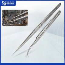 MECCANICO Extra Duro Pinzetta Anti-Magnetica In Acciaio Inox A Punta Piegata per il Telefono PCB Scheda Madre Saldatura Pinzette di Riparazione Strumento