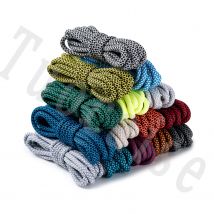 1 paio di lacci rotondi da 5 mm, lacci solidi bicolore, lacci in poliestere per scarpe sportive da esterno e scarpe da ginnastica, lacci colorati