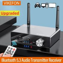 Ricevitore trasmettitore Bluetooth 5.3 Stereo a bassa latenza AUX 3,5 mm Adattatore audio musicale wireless ottico Telecomando per TV PC