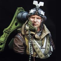 1/10 RAF Spitfire Mk.l Pilot WWll, Resin-Modellfigur, Büste, GK, Militärthema, unmontierter und unbemalter Bausatz