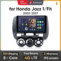 Junsun Wireless CarPlay Android Auto Autoradio per Honda Fit Jazz City 2002 2003 2004-2007 RDS GPS 4G WIFI Multimedia autoradio