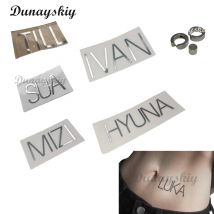 ALIEN STAGE Mizi Sua Luka Till Ivan HYUNA Cosplay Silber Glänzend Halsband Halskette Name Aufkleber Prop Leistung Weihnachten